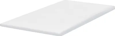 Obrázek produktu pro BELIANI Vrchní matrace bíláPolyuretanpěna polyesterový potah 140 x 200 cm komfortní vrstva podložka