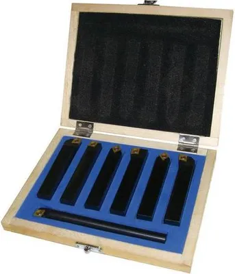 Image de Coffret PRO 7 outils de tournage métal TCT 12 mm