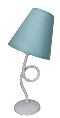 Image de Näve lampe de table - textile/métal - abat-jour couleur : turquoise ; 3116199