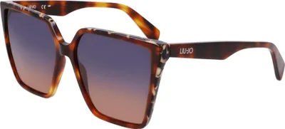 Produktbild von Liu Jo LJ798S Tortoise/marble brown 58/14/140 Damen Sonnenbrillen
