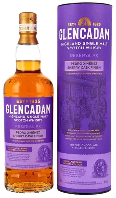 Produktbild von Glencadam Reserva PX - Pedro Ximénez Sherry Cask Finish - Highland Single Malt Scotch Whisky