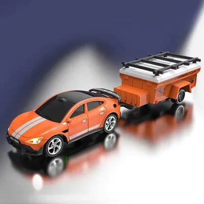 Obrázok produktu pre Mini RC driftové auto – model Q232 v mierke 1:64 s pohonom 4WD – diaľkové ovládanie 2,4 GHz – vysoká rýchlosť – kovová karoséria – terénne – oranžové