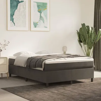 Immagine prodotto di Maison Exclusive - Struttura Letto a Rete a Molle Grigio Scuro 140x200 cm Velluto