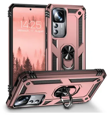 Produktbild von Armor Outdoor Handyhülle für Xiaomi 12T / 12T Pro Handy Panzer Case Cover Schutzhülle Farbe: Rosegold