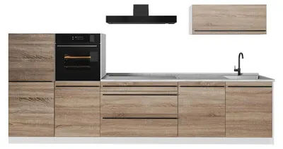 Imagen del producto de Mueble de cocina Vicco R-Line Sonoma/Blanco 340 cm encimera Mármol, Model 67323