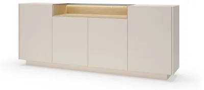 Obrázok produktu pre Komoda FURNLUX Hiro A, béžová, 203 cm / Hlavná farba: béžová / Rozmery: 203 x 83 x 40 cm