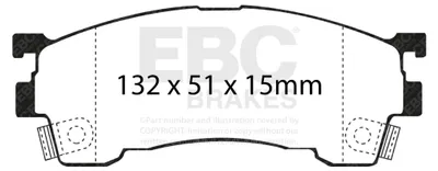 Obrázok produktu pre EBC Sada brzdových doštičiek ULTIMAX2 Predná