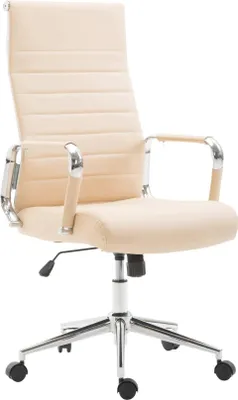 Productafbeelding van Comfortabele bureaustoel – Ergonomische zitting – Kunstlederen bekleding, hoog zitcomfort