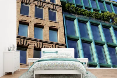 Produktbild von Fotobehang für alte und neue Gebäude in Manhattan, New York - Breite 525 cm x Höhe 350 cm