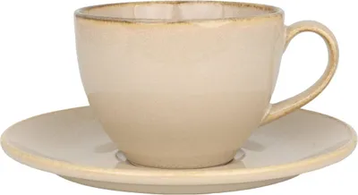 Immagine prodotto di Bonna Sand Hygge - Tazze da tè e piattini - 230 cc - Porcellana - Set da 6