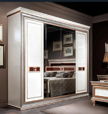 Produktbild von Klassische Holz Schränke Garderoben Schlafzimmer Kleider Schrank Barock Rokoko