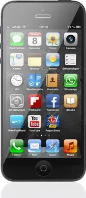 Produktbild von Apple iPhone 5 16 GB schwarz und graphit