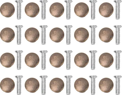 Imagen del producto de 20 piezas de tiradores pequeños con forma de seta, clavos decorativos, ideales para cajones pequeños, cajas de joyería y botones
