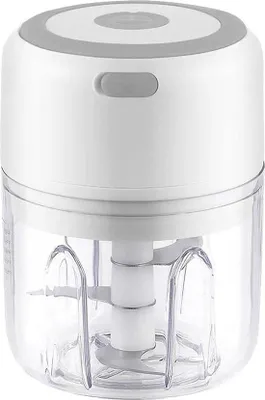 Image de Hachoir à ail électrique 250 ml, blanc, sans fil, rechargeable