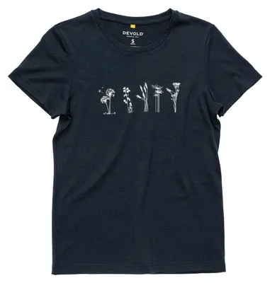 Immagine prodotto di Classic Flowers Tee Donna L schwarz - inchiostro