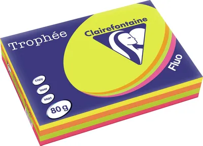 Obrázok produktu pre Kopírovací papier Clairefontaine 1705SC A4 80g neónový, rôznorodý 500 listov