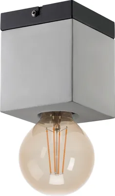 Produktbild von EGLO Deckenlampe Prestwick 3, 1 flammige Deckenleuchte, industrial, Wohnzimmerlampe aus Beton in Grau und Metall in Schwarz, Schlafzimmerlampe ,E27