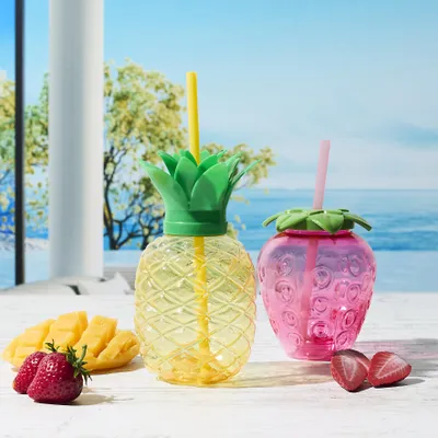 Image de Bouteille de transport - COOK CONCEPT - Fruitées - Jaune et rose - 50 cl