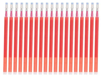 Produktbild von Stoffmarker-Nachfüllpackung, 100 Stück - Stoffmarker-Set - Zum Quilten und Nähen - Farbe: Weiß/Rot/Blau/Schwarz - Mit Stiftkappe - Markierstift
