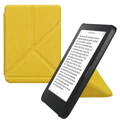 Produktbild von kwmobile Schutzhülle für Kobo Clara 2E / Tolino Shine 4 Hülle - Kunstleder Case - eReader Klapphülle mit Auto Sleep Funktion - Cover mit Ständer -