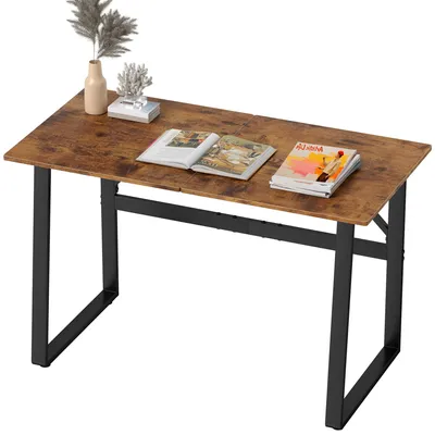 Produktbild von HOMCOM Schreibtisch Computertisch mit Stahlrahmen Bürotisch 120 x 60 x 76 cm