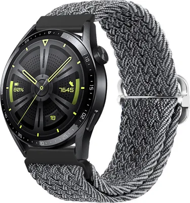 Produktbild von BStrap Braid Nylon Armband für Xiaomi Amazfit GTR Mini, gray black