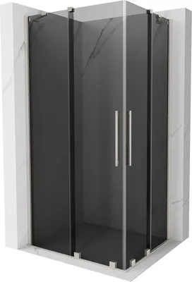 Obrázek produktu pro Mexen Velar Duo posuvná sprchová kabina 90 x 80 cm, grafit, kartáčovaný nikl - 871-090-080-42-97