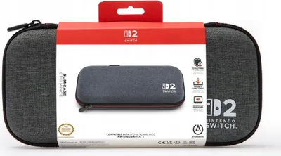 Zdjęcie produktu dla PowerA NSCS0528-01, Etui zamykane, Nintendo, Szary, Tkanina, Nintendo Switch 2, Switch 2