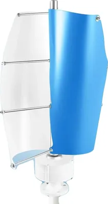 Immagine prodotto di Turbina eolica, 100W di potenza massima, bassa velocità del vento iniziale, pale in alluminio resistenti, design ad asse verticale, per uso domestico