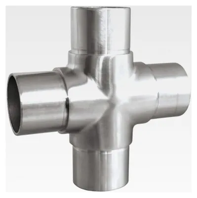 Produktbild von Kreuzverbinder für Rohr Ø 33,7 x 2,0 Edelstahl V2A