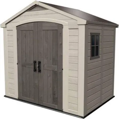 Image de Abri de jardin KETER Factor 4.45, Résine, Marron, 182 x 256.6 x 243 cm