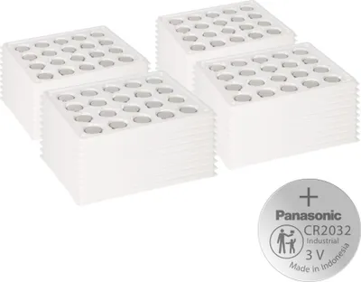 Image de 800x Panasonic CR2032 pile bouton lithium CR2032BS Bulk