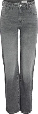 Produktbild von Noisy May Jeans Damen NMYOLANDA NW WIDE JEANS AZ371DG FWD NOOS dunkelgrau W29L32