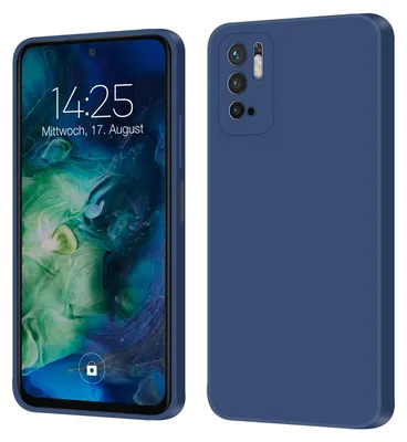 Produktbild von Hülle für Xiaomi Redmi Note 10 5G Case Cover Bumper Smartphone Softgrip Schutzhülle Farbe: Blau