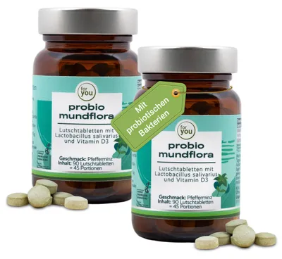 Produktbild von for you probio mundflora - Lutschtabletten Doppelpack