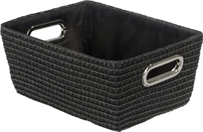 Produktbild von WENKO Aufbewahrungs Korb Box Regal Fach Chromo schwarz Bad WC Ablagen Küchen