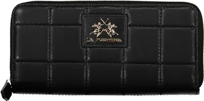 Produktbild von Elegante Schwarze Damengeldbörse mit Reißverschluss und Kartenfächern