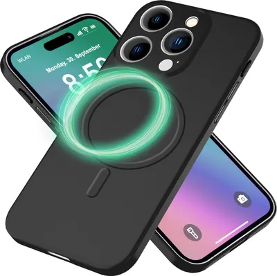 Obrázok produktu pre NALIA Extrémne tenké puzdro MagSafe pre iPhone 16 Pro, 0,3 mm ultra tenké ochranné puzdro, puzdro na mobilný telefón Slim Black