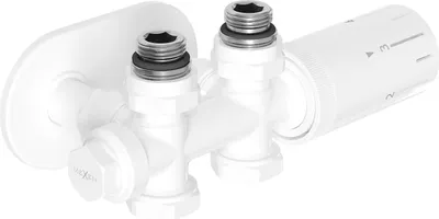 Obrázok produktu pre Mexen G05 termostatická súprava rohová/priama s krytom R, Duplex, DN50, biela - W908-958-905-20