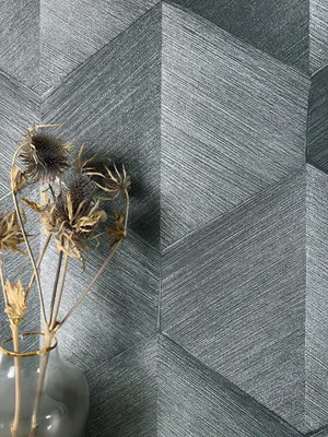 Produktbild von NEWROOM Tapete Talon Anthrazit Grau Vliestapete - Modern 3D-Optik Raute  Germany