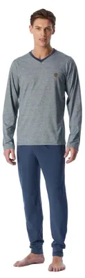 Image de Pyjama long Schiesser 95/5 bleu foncé homme