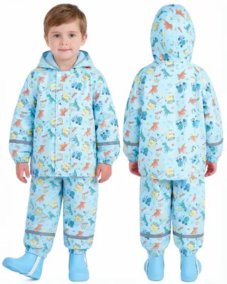 Imagen del producto de Omgoods: Pantalones impermeables para lluvia, para niños, con bolsa de almacenamiento