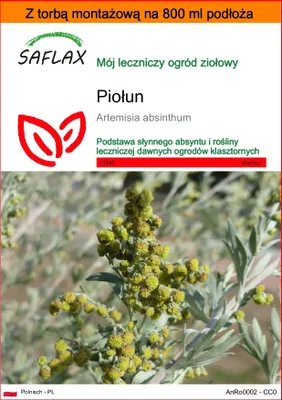 Zdjęcie produktu dla SAFLAX - Garden in the bag - Piołun - 500 Nasiona - Z podłożem uprawowym w praktycznej, samorozkładającej się torbie - Artemisia absinthum