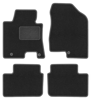 Productafbeelding van Velours automatten voor Hyundai i30 II 2011-2017 (hatchback/stationwagen) – 4-delig, grafiet, op maat – Wielganizator LUX