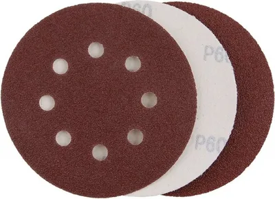 Zdjęcie produktu dla Papier ścierny Levior SZ P60/125 3szt 8 otworów