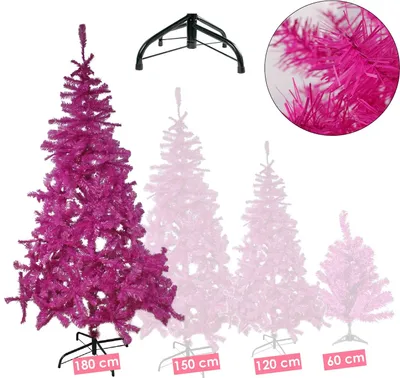 Produktbild von Künstlicher Weihnachtsbaum lila inkl. Ständer Tannenbaum Christbaum 180cm