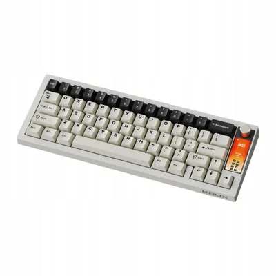 Produktbild von Drahtlose mechanische Tastatur KRUX Drox, Display, 65 %, Lautstärkeregler
