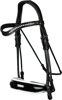 Immagine prodotto di Morso Dy'on con ampio nasello svedese /fodera bianca Rond Leather Collection Kand Nero