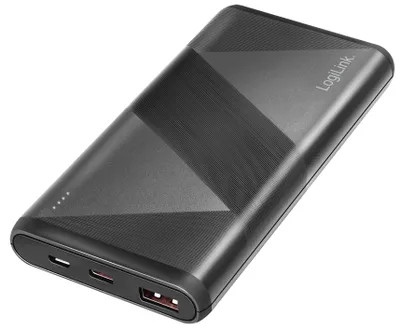Produktbild von LogiLink PA0275, 10000 mAh, Lithium, Quick Charge 3.0, 3,7 V, 18 W, Schwarz