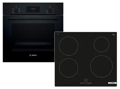 Produktbild von Bosch HBD234FB66, Einbau-Backofen-Set, HBF133BA1 + PUE61RBB6E, Einbau-Backofen, Induktionskochfeld